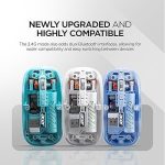 Crystal Transparent Magnetic Wireless Mouse