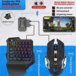 One Handed Backlight Gaming Keyboard and Mouse Combo
